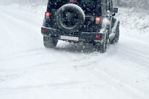 winter driving - risk of snow and ice - drifting